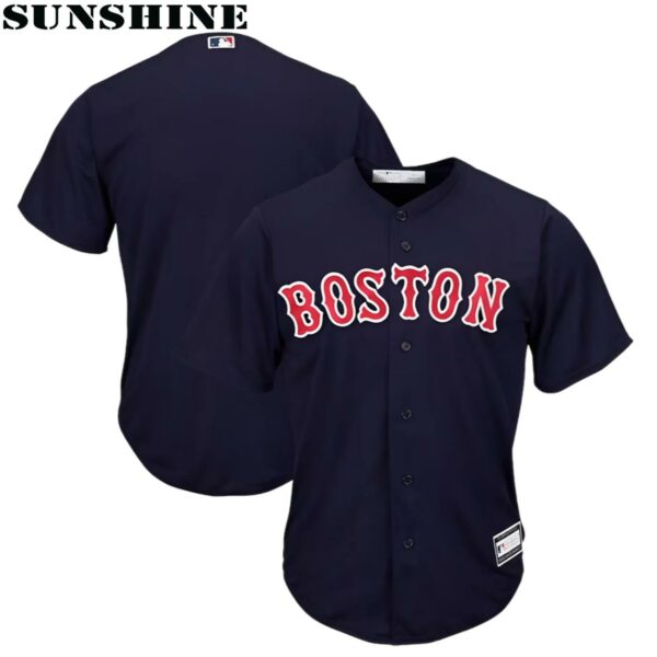 Navy Boston Red Sox Big And Tall Replica Team Jersey 1 Jersey