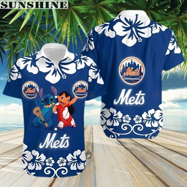 New York Mets Lilo Stitch Hawaiian Shirt 3 Aloha shirt