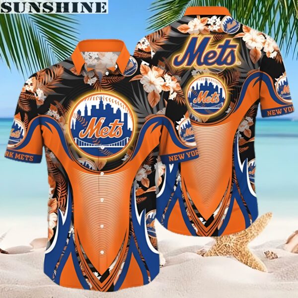 New York Mets MLB Tropical Flower Hawaiian Shirt 2 hawaiian shirt