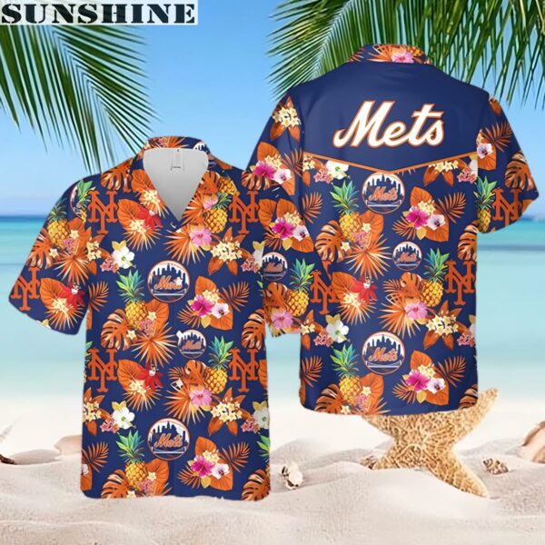 New York Mets Tropical Palm Tree Hawaiian Shirt 2 hawaiian shirt