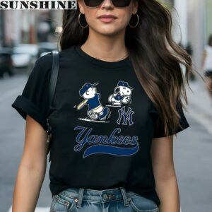 New York Yankees Snoopy Baseball Shirt Gift For MLB 1 women shirt