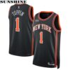 Obi Toppin New York Knicks Nike Swingman Jersey Black 1 Jersey