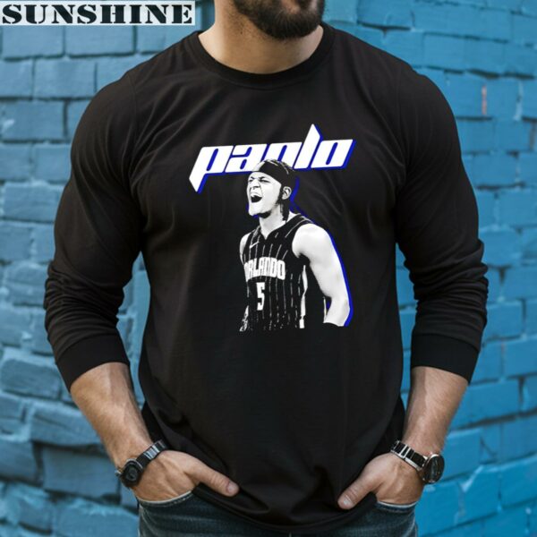 Paolo Banchero Professional Basketball Player Portrait Orlando Magic Shirt 5 long sleeve shirt