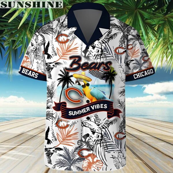 Parrot Beach Chicago Bears Hawaiian Shirt 3 Aloha shirt