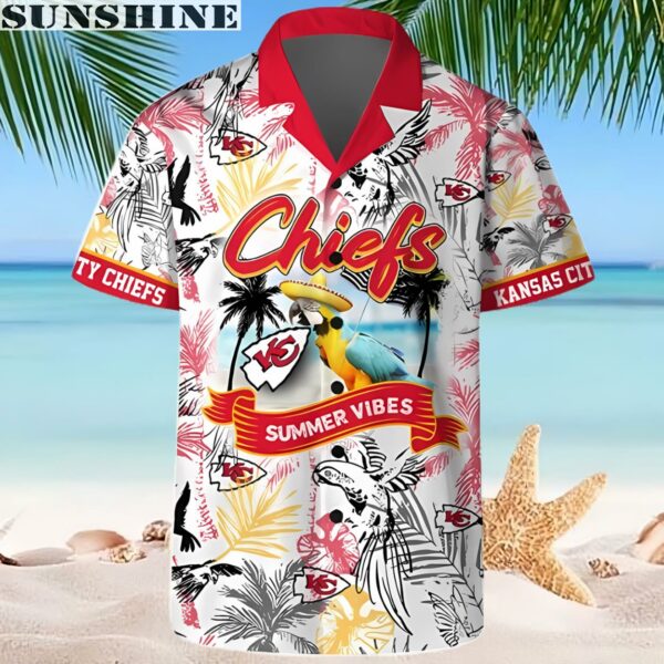Parrot Beach Kansas City Chiefs Hawaiian Shirt 2 hawaiian shirt