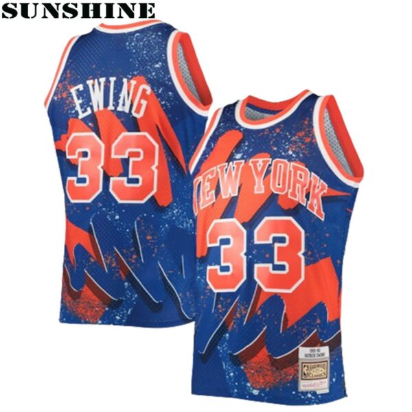 Patrick Ewing New York Knicks Hyper Hoops Swingman Jersey Blue 1 Jersey