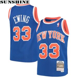Patrick Ewing New York Knicks Swingman Throwback Jersey Blue 1 Jersey