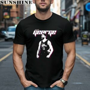 Paul George Professional Basketball Player Portrait Los Angeles Clippers Shirt