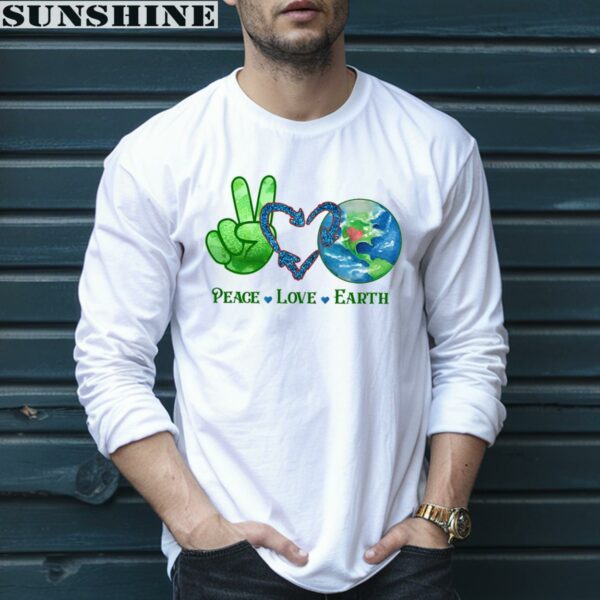 Peace Love Earth Environment Day Recycle Earth Day Shirt 5 long sleeve shirt