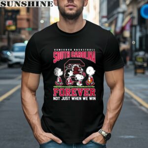 Peanuts Character Forever Not Just When We Win South Carolina Gamecocks Shirt