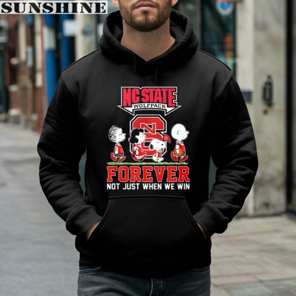 Peanuts Characters Forever Not Just When We Win NCAA NC State Shirt 4 hoodie