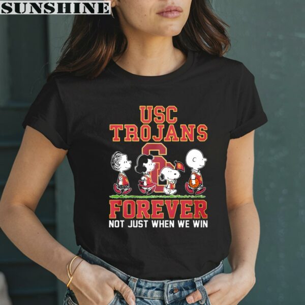 Peanuts Characters Forever Not Just When We Win USC Trojans Shirt