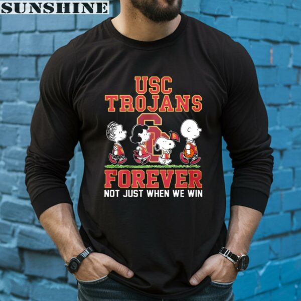 Peanuts Characters Forever Not Just When We Win USC Trojans Shirt 5 long sleeve shirt