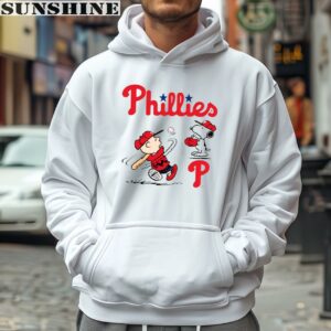 Peanuts Charlie Brown Snoopy Playing Baseball Philadelphia Phillies Shirt 4 hoodie