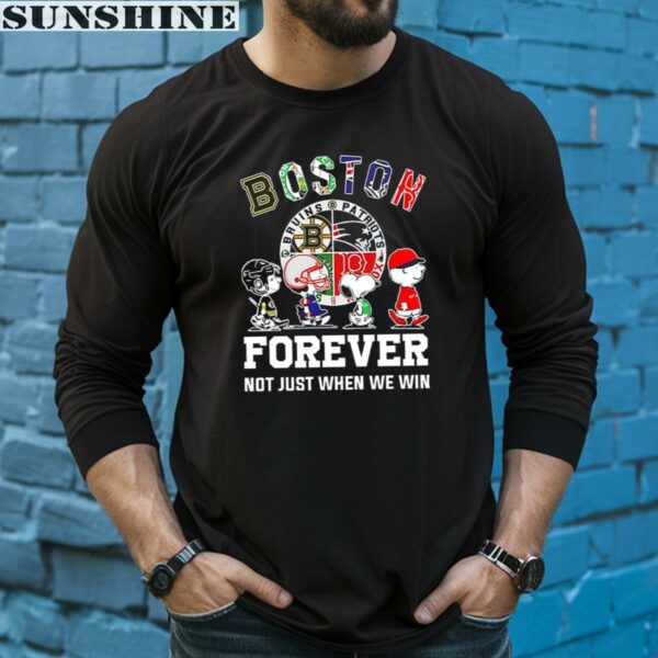 Peanuts Fan Boston City All Sports Forever Not Just When We Win 2024 Shirt 5 long sleeve
