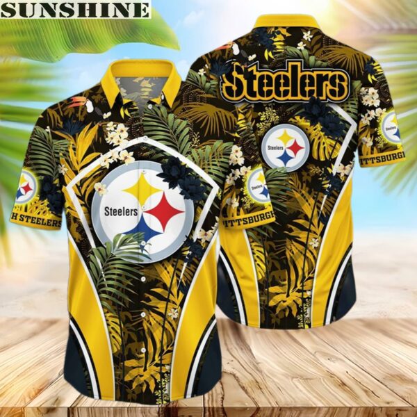 Pittsburgh Steelers NFL Flower Tropical Hawaiian Shirt