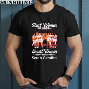 Real Women Love Basketball South Carolina Womens Basketball Signatures Shirt