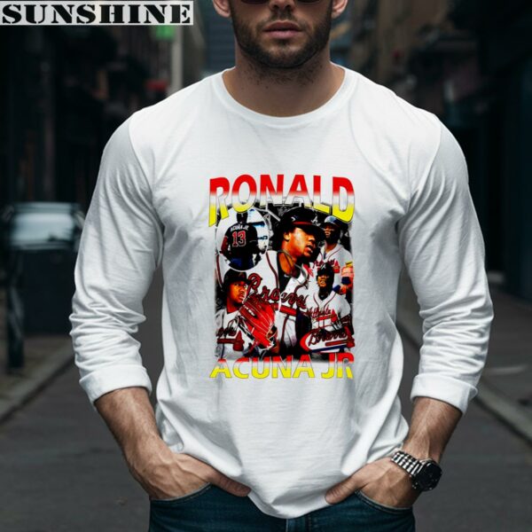 Ronald Acuna Jr Atlanta Braves Outfielder Graphic Shirt 5 long sleeve shirt