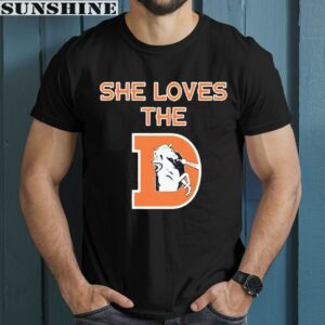 She Loves The Denver Broncos Shirt NFL Football Gift