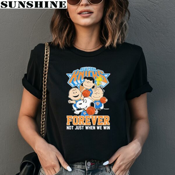 Snoopy And Friends Forever Not Just When We Win New York Knicks Shirt