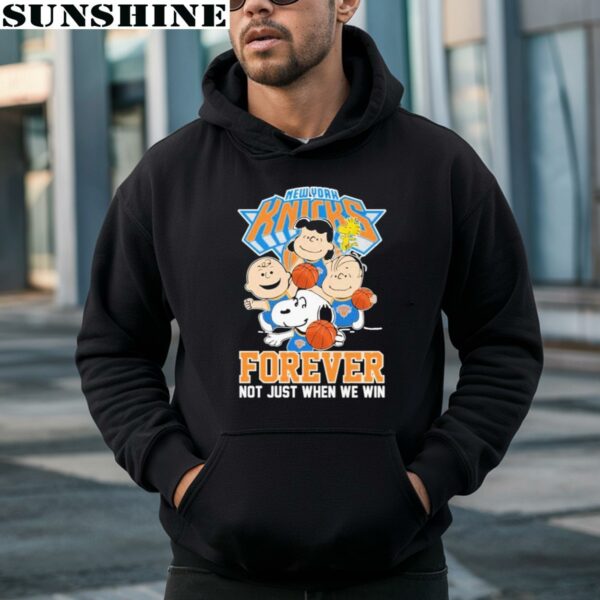 Snoopy And Friends Forever Not Just When We Win New York Knicks Shirt 3 hoodie