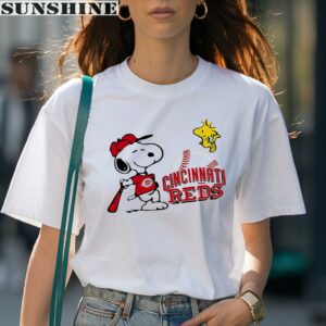 Snoopy And Woodstock Cincinnati Reds Shirt