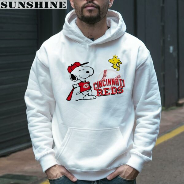 Snoopy And Woodstock Cincinnati Reds Shirt 3 hoodie