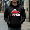 Snoopy And Woodstock Driving Car Uconn Huskies Shirt 4 hoodie