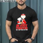 Snoopy Charlie Brown Forever Not Just When We Win Nc State Wolfpack Shirt