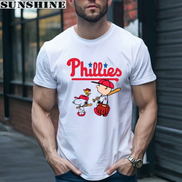 Snoopy Charlie Brown Philadelphia Phillies Baseball Shirt