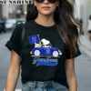 Snoopy Driving Car Flag New York Yankees Shirt 1 women shirt