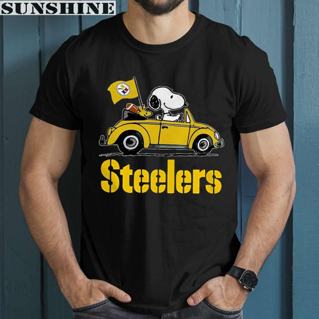 Snoopy Driving Volkswagen Pittsburgh Steelers Shirt