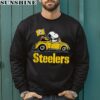 Snoopy Driving Volkswagen Pittsburgh Steelers Shirt 3 sweatshirt