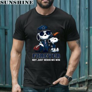 Snoopy Forever Not Just When We Win Dallas Cowboys Shirt NFL Gift