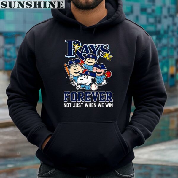 Snoopy Friends Forever Not Just When We Win Tampa Bay Rays Shirt 4 hoodie