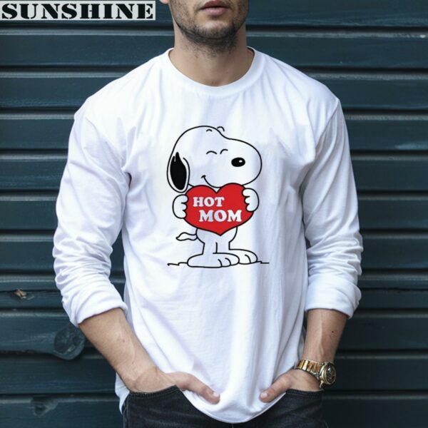 Snoopy Hug Heart Hot Mom Shirt 5 long sleeve shirt