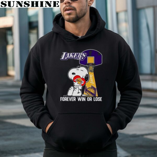 Snoopy Lakers Forever Win Or Lose Los Angeles Lakers Shirt 3 hoodie