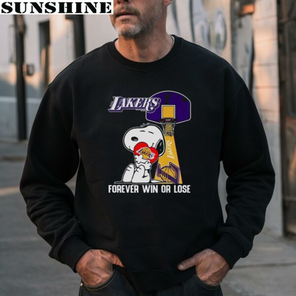 Snoopy Lakers Forever Win Or Lose Los Angeles Lakers Shirt 4 sweatshirt