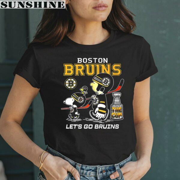 Snoopy Lets Go Bruins We Want The Cup Boston Bruins Shirt 2 women shirt