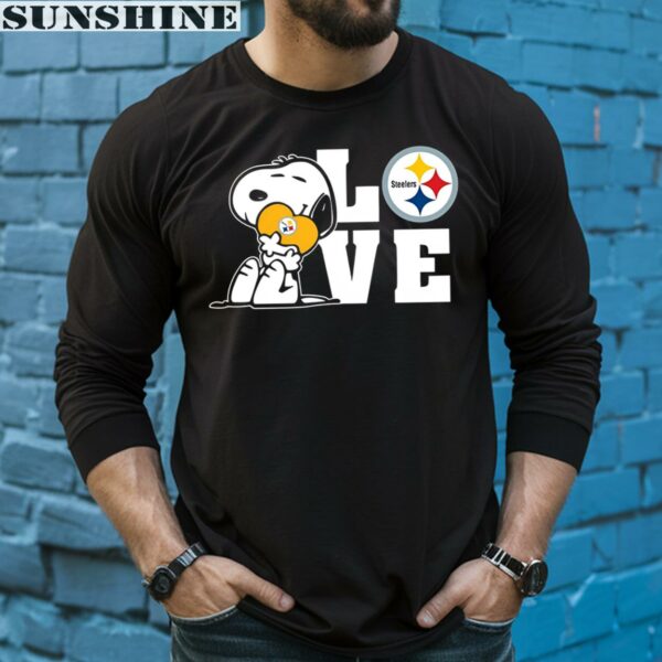 Snoopy Love Pittsburgh Steelers Shirt 5 long sleeve