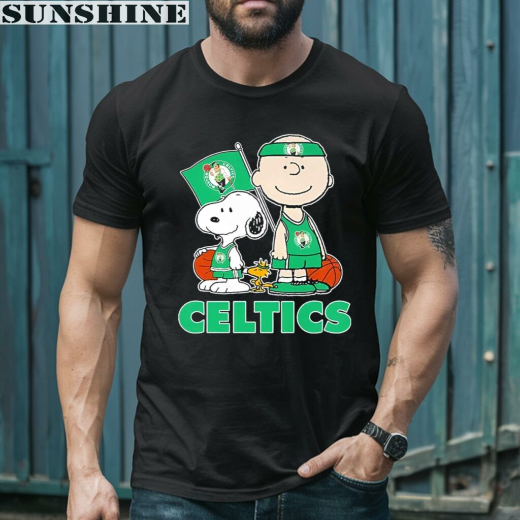 Snoopy Peanuts Charlie Brown Basketball Boston Celtics Shirt