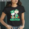 Snoopy Peanuts Charlie Brown Basketball Boston Celtics Shirt 2 women shirt