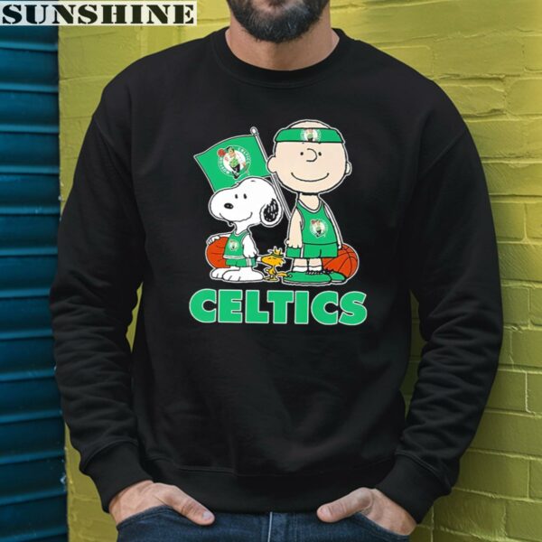 Snoopy Peanuts Charlie Brown Basketball Boston Celtics Shirt 3 sweatshirt