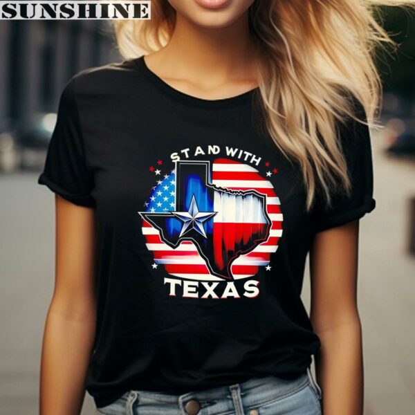 Stand With Texas USA Flag Shirt 2 women shirt