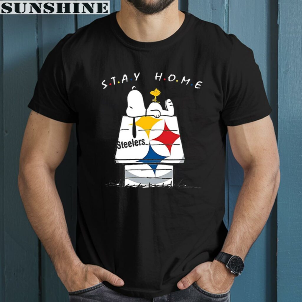 Stay Home Snoopy Pittsburgh Steelers Shirt