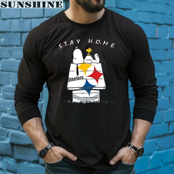 Stay Home Snoopy Pittsburgh Steelers Shirt 5 long sleeve