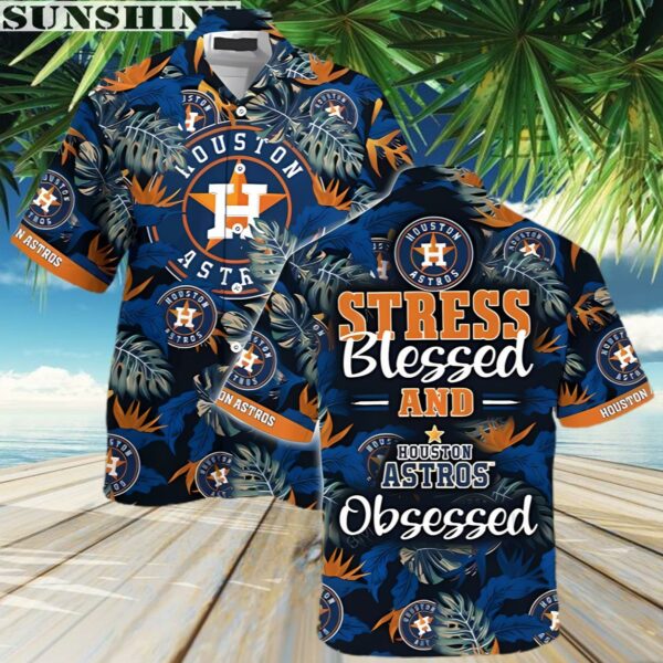Stress blessed And Houston Astros Hawaiian Shirt