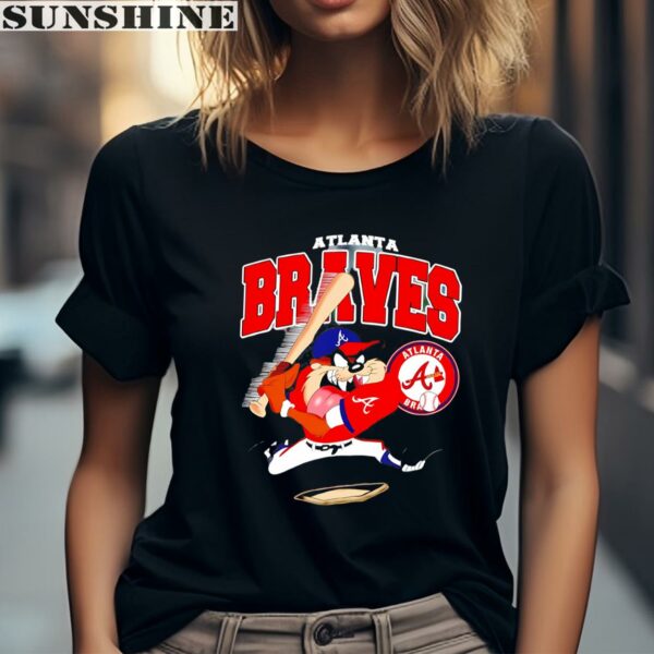Taz Player Looney Tunes Atlanta Braves Shirt 2 women shirt