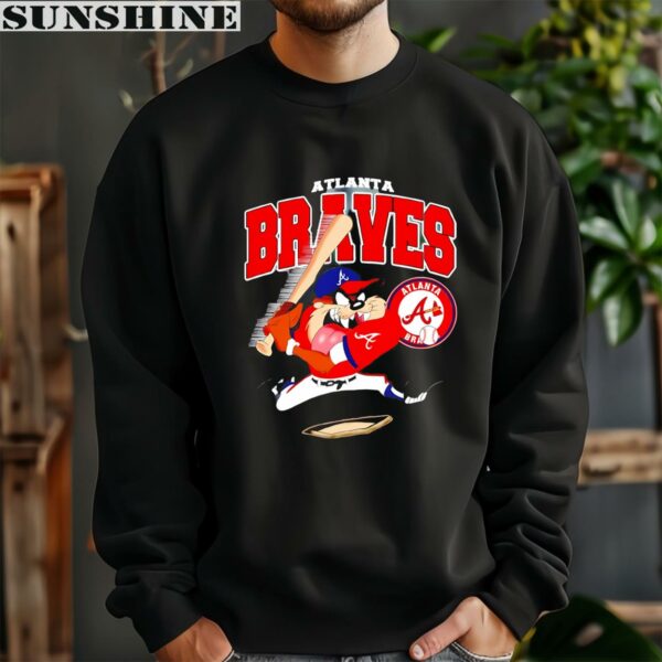 Taz Player Looney Tunes Atlanta Braves Shirt 3 sweatshirt
