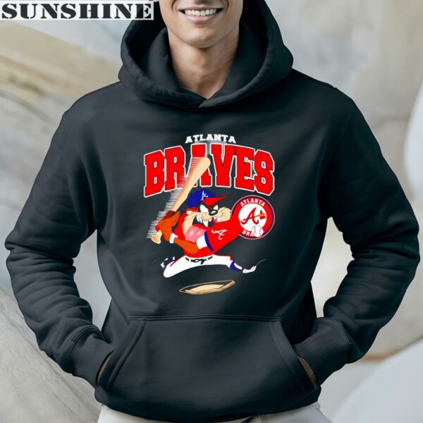 Taz Player Looney Tunes Atlanta Braves Shirt 4 hoodie